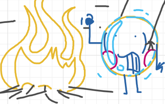 A panel from I've Been Everywhere, Man, episode nine of the Board Boards object show by Furretwalk/WalkingFurret.